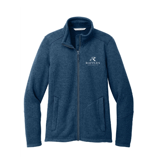 Picture of Port Authority® Arc Sweater Fleece Jacket- Ladies